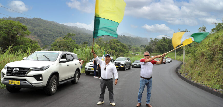 ENTREGA DE ASFALTO VÍA SUCÚA – PUENTE SOBRE EL RÍO UPANO – “Y” SEIP/TUNTAIM