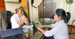 REUNIÓN DE TRABAJO CON LA ALCALDESA DEL CANTÓN PABLO SEXTO