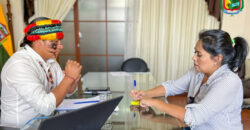 REUNIÓN DE TRABAJO CON LA ALCALDESA DEL CANTÓN PABLO SEXTO