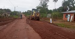 Mantenimiento de la vía a Taisha