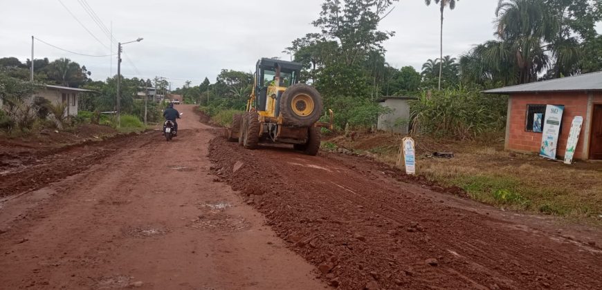Mantenimiento de la vía a Taisha