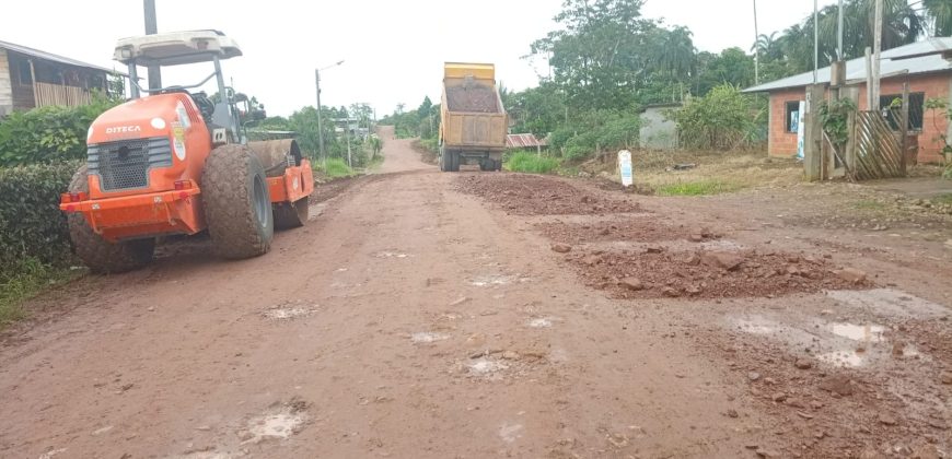 Mantenimiento de la vía a Taisha