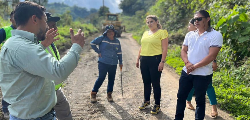 Mantenimiento vial tramo El Panecillo, cantón Logroño