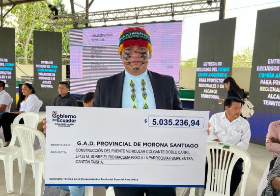 BOLETÍN DE PRENSA N° 034 NUEVOS RECURSOS PARA MORONA SANTIAGO