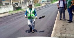 ¡Habitantes de Nueva Tarqui reciben con alegría el inicio de asfaltados!